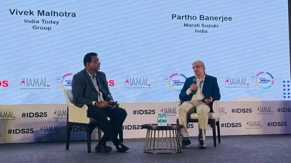 Partho Banerjee and Vivek Malhotra at India Digital Summit 25 in New Delhi on Thursday, January 16, 2025.