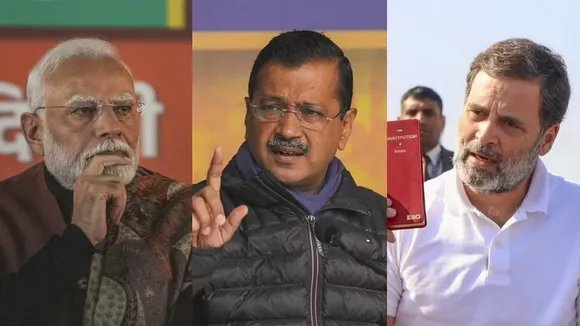Narendra Modi, Arvind Kejriwal and Rahul Gandhi