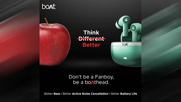 Boat pits itself against Apple and Noise in latest ad