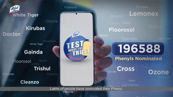 Lizol challenges consumers trust in phenyl with #TestWhatYouTrust challenge
