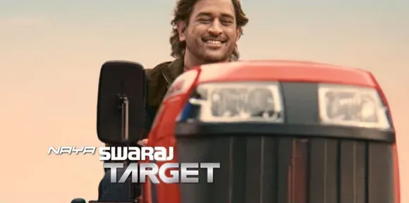 MS Dhoni takes Swaraj Target 630 for a drive