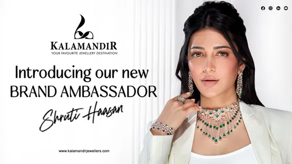 Kalamandir Jewellers onboards Shruti Haasan as its brand ambassador