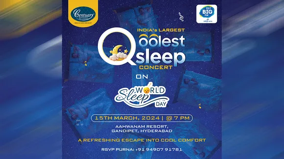 Centuary Mattress hosts India’s largest Qoolest Sleep Concert, this World Sleep Day