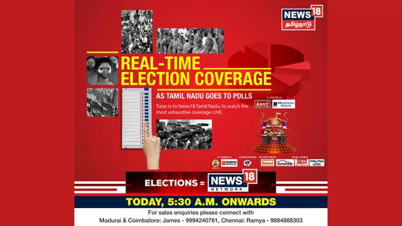 News18 Tamil Nadu unveils 360-degree coverage on polling day