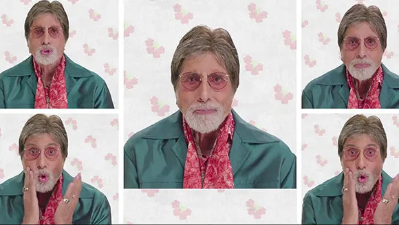 Big B dons new hat of an Acapella singer in Navratna oil's music video