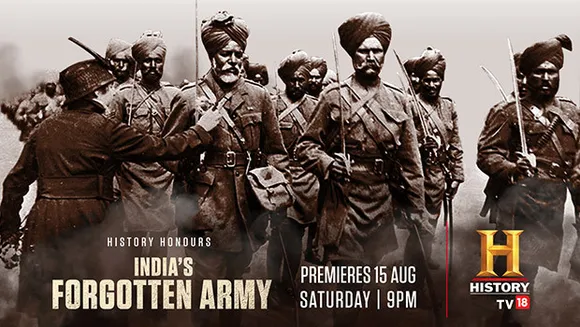 History TV18 to telecast 'India's Forgotten Army' on Independence Day