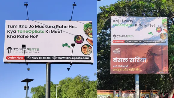 Health and wellness app, ToneOp launches new OOH campaign in Bhopal for its healthy kitchen brand – 'ToneOpEats'