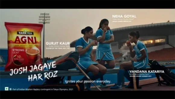 Tata Tea Agni's campaign showcases 'Josh' of 3 Indian Women's Hockey team players