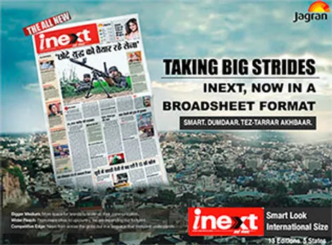 Inext converts 12 editions to broadsheet from today
