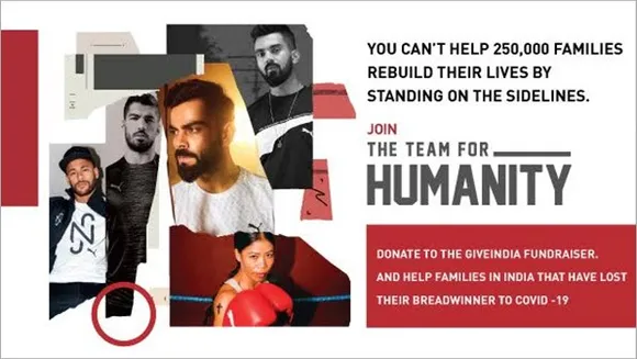 GiveIndia's 'Team for Humanity' fundraiser to help low-income families who have lost an earning member to Covid-19