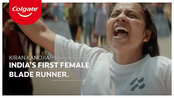 India's first female blade runner Kiran Kanojia spreads smile and optimism in Colgate's latest ad