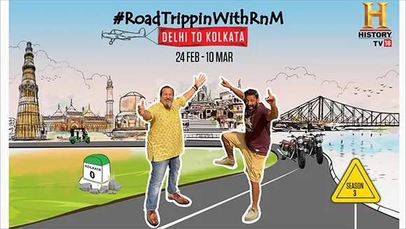 HistoryTV18 launches season 3 of '#RoadTrippinWithRnM' as Rocky and Mayur set out on another adventure 