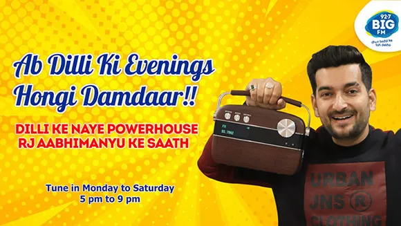 Big FM introduces RJ Aabhimanyu in Delhi as new host of 'Damdaar Evenings'