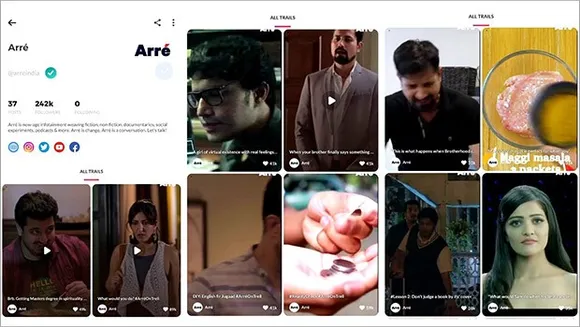 Trell to host bite-sized video content from Arré's popular series on its platform