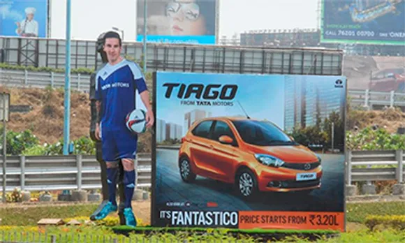 Platinum Outdoor does a splash with Tata Motor's Tiago in OOH