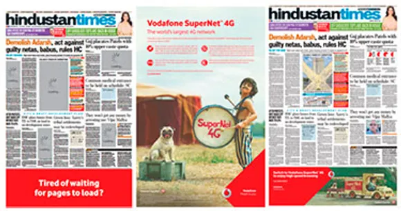 Vodafone pulls off a buffering act in print