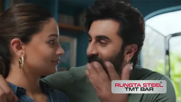 Alia Bhatt and Ranbir Kapoor feature in Rungta Steel TMT Bar's latest TVC