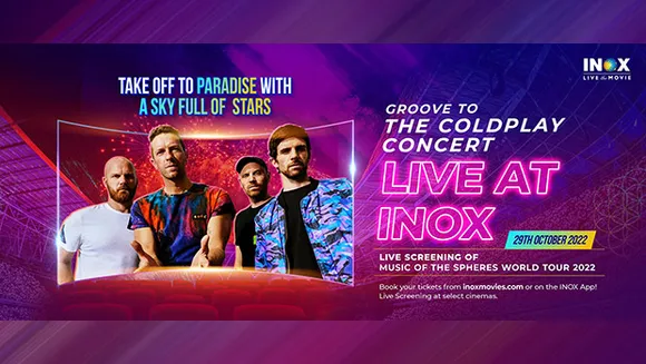 INOX to broadcast Coldplay's Argentina concert live in cinemas