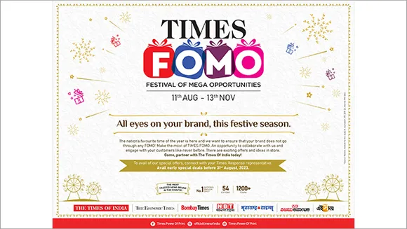 The Times of India launches this year's festive theme 'Times FOMO' for brands and agencies