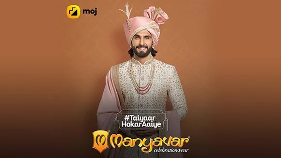 Moj collaborates with Manyavar for #DoTheManyavarMove campaign featuring Ranveer Singh