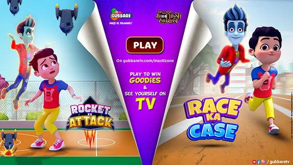 Kids' channel Gubbare launches two online games- 'Race Ka Case' & 'Rocket Ka Attack'