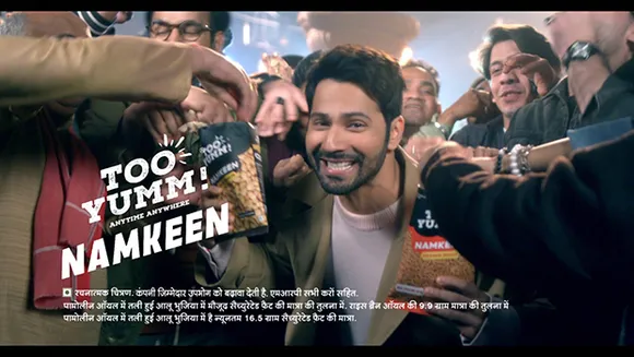 Too Yumm's new TVC announces Varun Dhawan as brand ambassador for its new Indian namkeen range