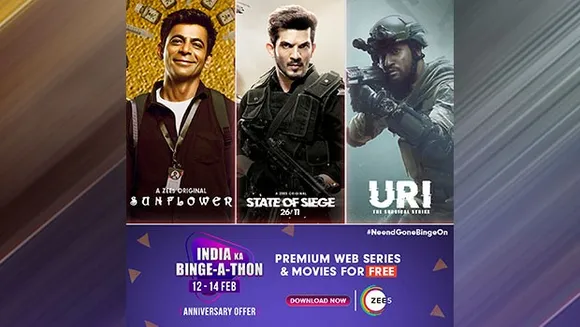 Zee5 to celebrate its 4-year anniversary with 'Zee5 Binge-a-thon'