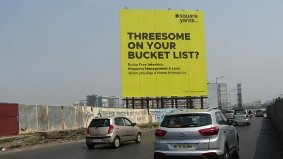 Square Yards' OOH campaign called out over alleged 'vulgarity'
