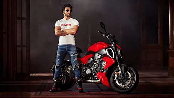 Ducati India ropes in Ranveer Singh as brand ambassador for Diavel V4