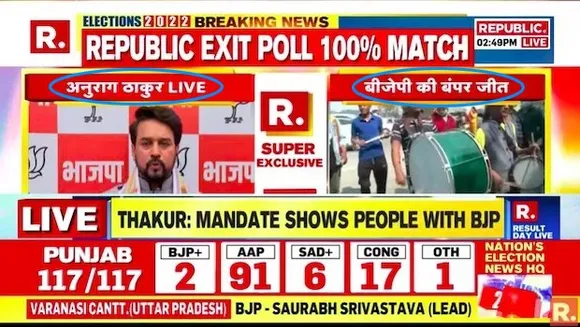 Republic TV runs Hindi feed to rig ratings on counting day; will BARC take note?