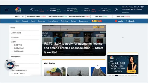 Digital news platform CNBCTV18 launches new interactive features for on-the-go audience