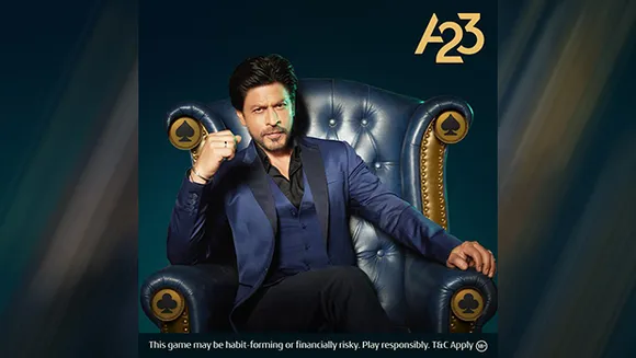 A23 unveils A23 Poker app with new campaign featuring Shah Rukh Khan