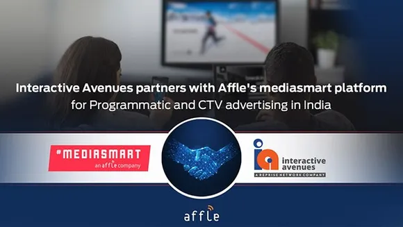 Interactive Avenues partners with Affle's mediasmart platform for programmatic and Connected TV (CTV) advertising in India