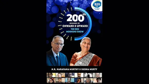 Big FM's 'Onward & Upward - The Big Morning Show' hits a double century, welcomes Narayana Murthy, Sudha Murty as guest speakers 