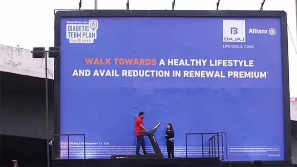 Ideacafe.agency executes 'Fitness Billboard' OOH campaign for Bajaj Allianz Life Diabetic Term Plan