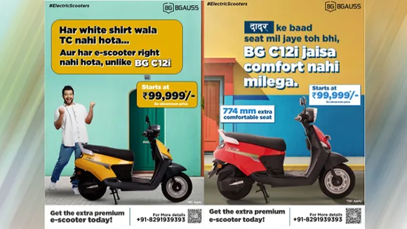 Electric scooter brand BGauss brings smiles to faces of Mumbai local train passengers