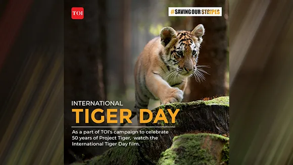 "Saving Our Stripes" campaign by TOI roars to life with "Tiger Film"