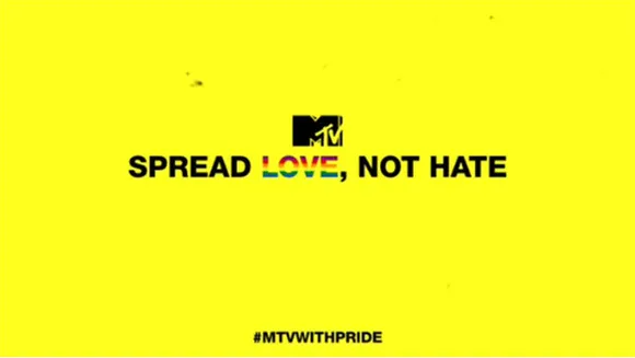 #MTVwithPride stands for LGBTQ community and says 'Spread Love, Not Hate'