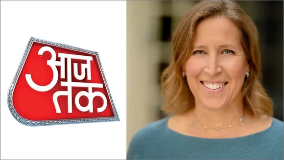 YouTube CEO Susan Wojcicki lauds Aaj Tak for crossing 50 million subscribers milestone