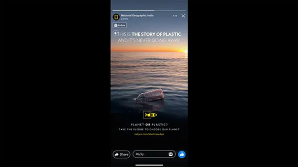 National Geographic's striking digital message speaks on urgent need to end plastic pollution