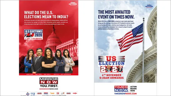 Times Now and Mirror Now partner with CBS News for special programming for US Election 2020