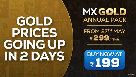 MX Player's SVOD service MX Gold to be available at Rs 299 from May 27