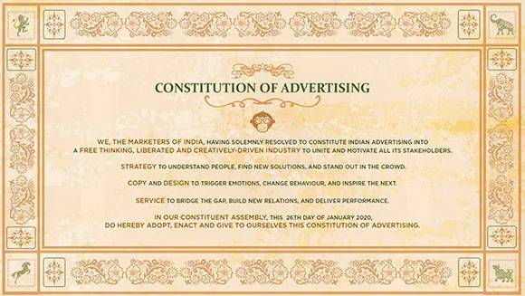 'The Constitution of Advertising' from Chimp&z Inc