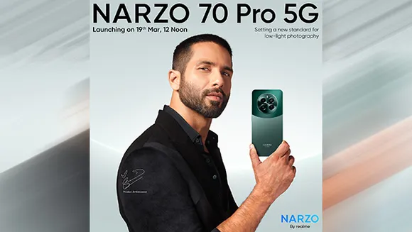 realme ropes in Shahid Kapoor as product ambassador for its upcoming Narzo 70 Pro 5G