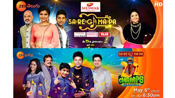 Zee Tamil and Zee Telugu to launch three reality shows on May 5