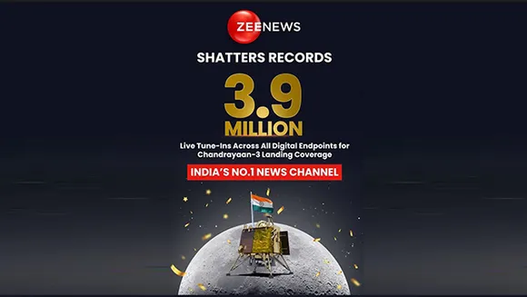 3.9 mn viewers watched Chandrayaan-3 landing coverage on our digital platforms: Zee News