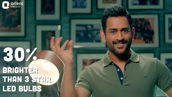 MS Dhoni bats for Orient Electric's BEE 5-Star rated LED bulbs in a new spot