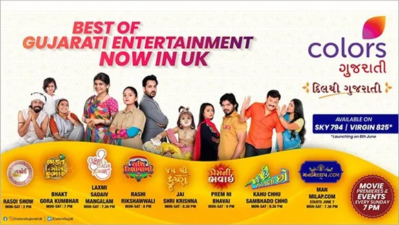 Viacom18 expands its international footprint with the launch of Colors Gujarati in UK 