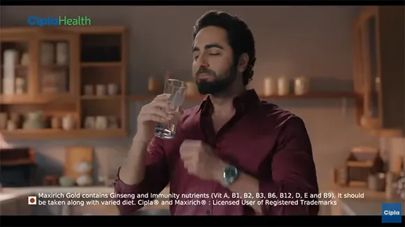Taproot Dentsu & Cipla Health get Ayushmann Khurrana energised in Maxirich's new campaign