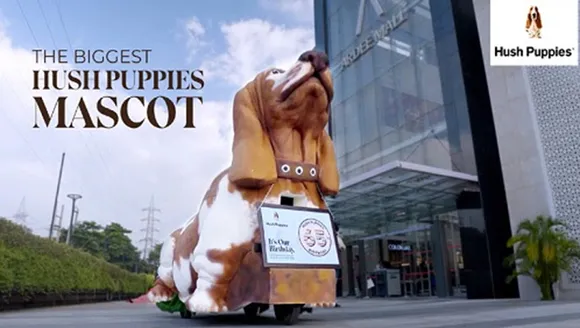 Hush Puppies puts up its mascot's larger-than-life installation